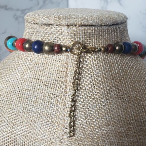 TWISTED SEED BEAD Necklace and Earrings Set Vibrant Colors - Picture 5 of 9